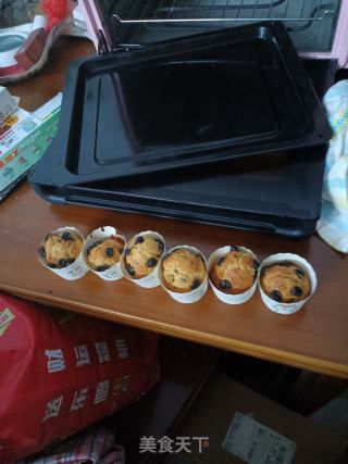 少男心的蓝莓香蕉玛芬的做法