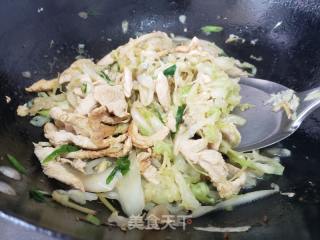 鸡丝圆白菜的做法步骤：4