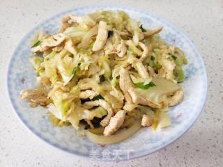 鸡丝圆白菜的做法步骤：5
