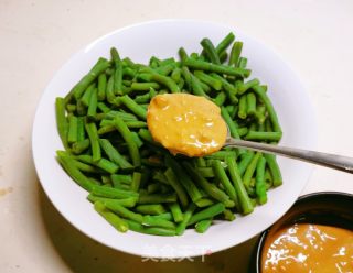 芝麻酱拌豇豆的做法步骤：9