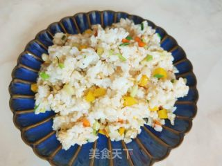 三丁炒米饭的做法步骤：12