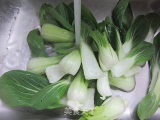 螃蟹炒青菜的做法步骤：3