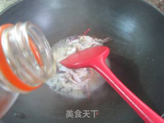 螃蟹炒青菜的做法步骤：5