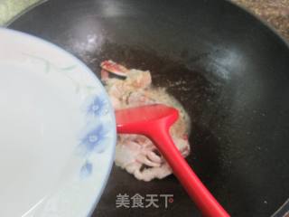 螃蟹炒青菜的做法步骤：6