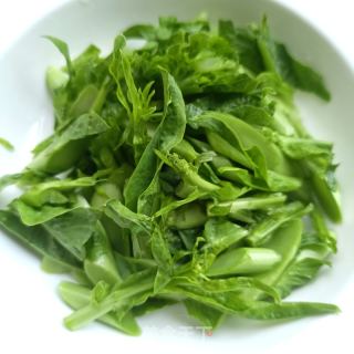 莴笋嫩芽拌鸡蛋的做法步骤：3