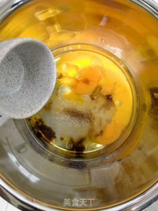 #早餐#不用打发发酵的蔓越莓蓝莓香蕉全麦蛋糕的做法步骤：3