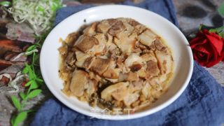 头菜蒸扣肉的做法步骤：7