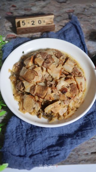 头菜蒸扣肉的做法步骤：8