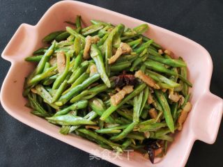 肉丝炒豆角的做法步骤：11