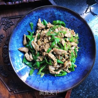 青椒炒里脊肉的做法步骤：9