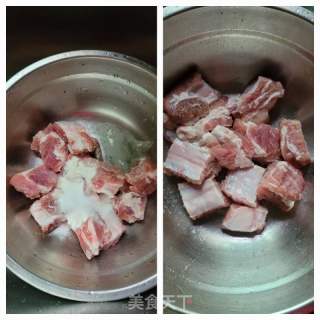 香菇蒸排骨的做法步骤：1