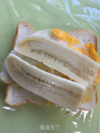 鸡蛋蔬果三明治的做法步骤：5