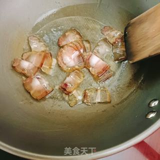 荷兰豆炒腊肉的做法步骤：5