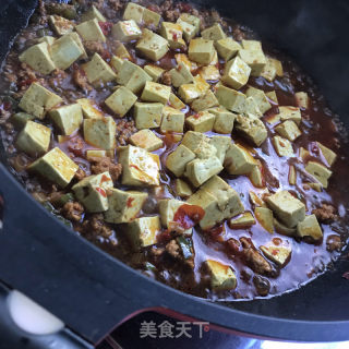 麻婆绿豆豆腐的做法步骤：7