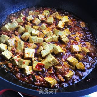 麻婆绿豆豆腐的做法步骤：9