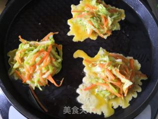 蔬菜鸡蛋饼的做法步骤：3