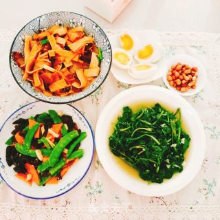 豆皮炒腊肉的做法步骤：12