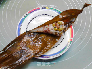 豌豆腊肉粽的做法步骤：18