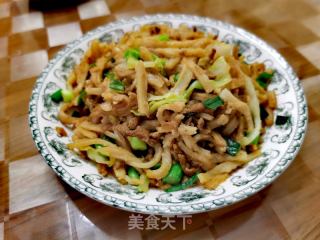 炒饼丝的做法步骤：12