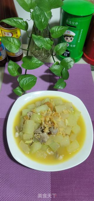 瑶柱虾米烩冬瓜的做法步骤：13
