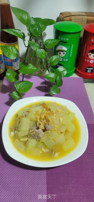 瑶柱虾米烩冬瓜的做法步骤：14
