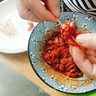 五香牙签牛肉的做法步骤：4