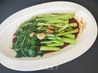 白灼菜芯的做法步骤：11