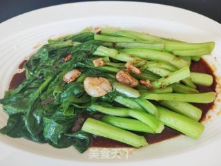 白灼菜芯的做法步骤：12