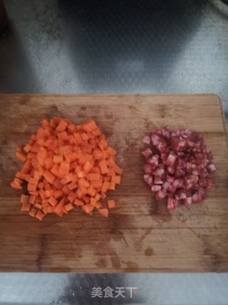 广式腊肠炒饭的做法步骤：2