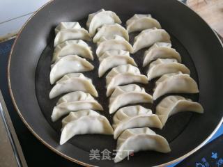 韭菜土豆鲜肉煎饺的做法步骤：9