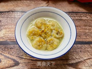 桂花蒸香蕉的做法步骤：8