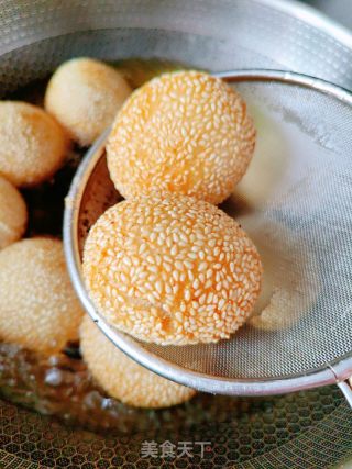空心麻团的做法步骤：16