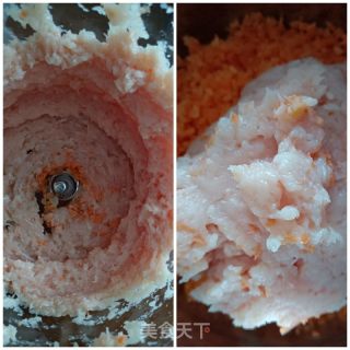 红萝卜鸡胸肉薄皮包的做法步骤：2