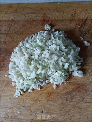 菜花素馅水饺的做法步骤：3