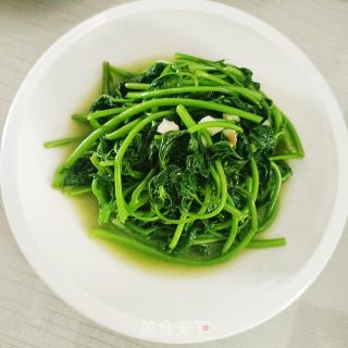 猪油炒红薯藤的做法步骤：8