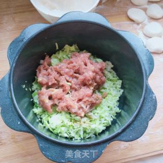 猪肉甘蓝水饺的做法步骤：3