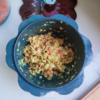 猪肉甘蓝水饺的做法步骤：4
