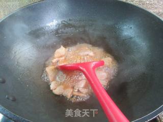 蒜薹肉片炒茭白的做法步骤：7