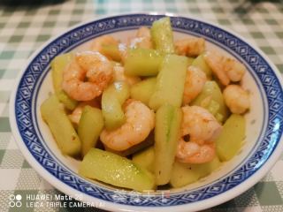青瓜虾仁的做法步骤：6