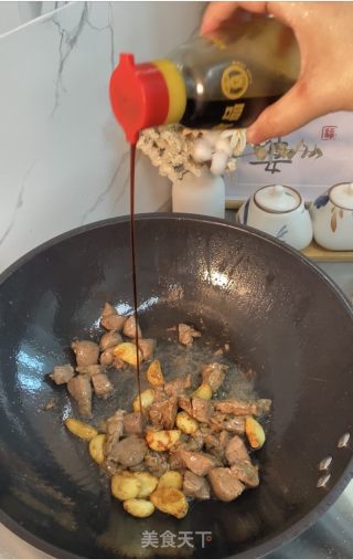 蒜子黑椒牛肉粒的做法步骤：6