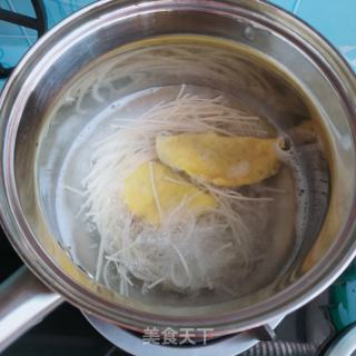 蛋饺包菜汤面的做法步骤：4