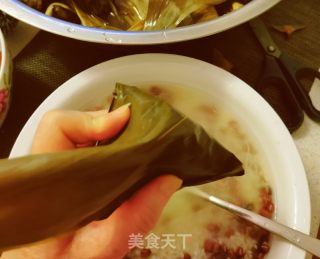 红枣红豆糯米粽子的做法步骤：7