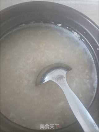青菜燕麦粥的做法步骤：1