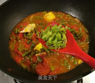 番茄鸡蛋炒豇豆的做法步骤：8