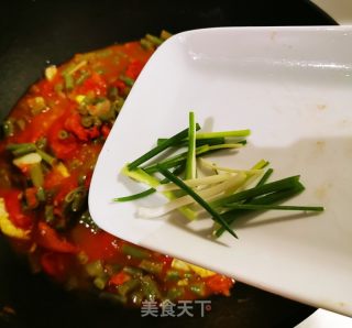 番茄鸡蛋炒豇豆的做法步骤：11
