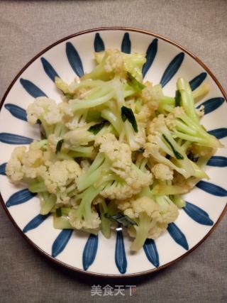 素炒菜花的做法步骤：5