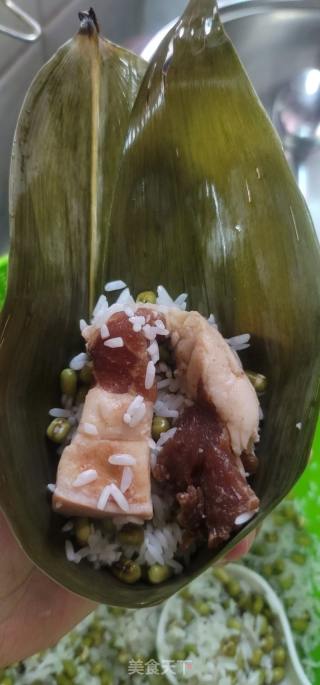绿豆肉粽的做法步骤：5