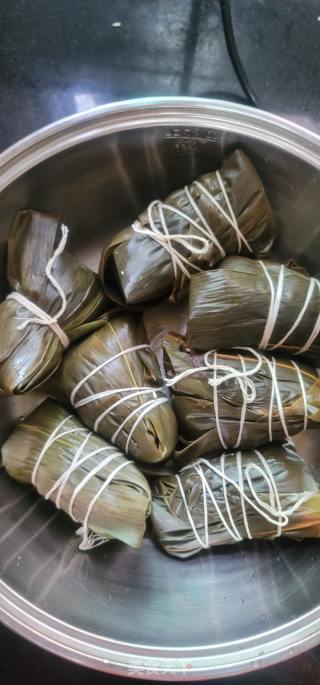 绿豆肉粽的做法步骤：9