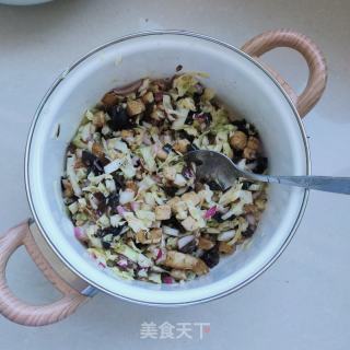 豆腐甘蓝素馅包子的做法步骤：7
