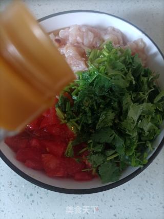 番茄鸡肉水饺的做法步骤：7